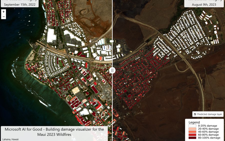 Building damage assessment example