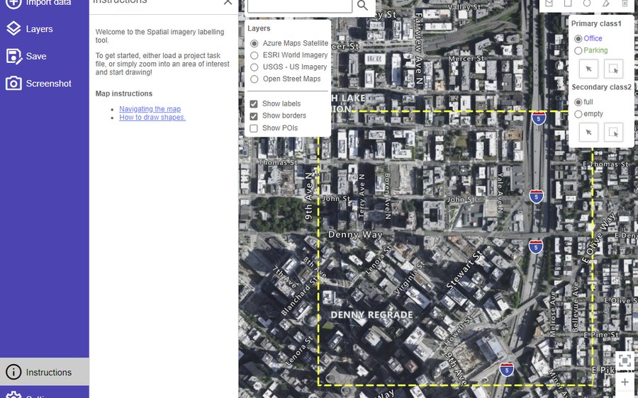Satellite Imagery Labeling Tool screenshot